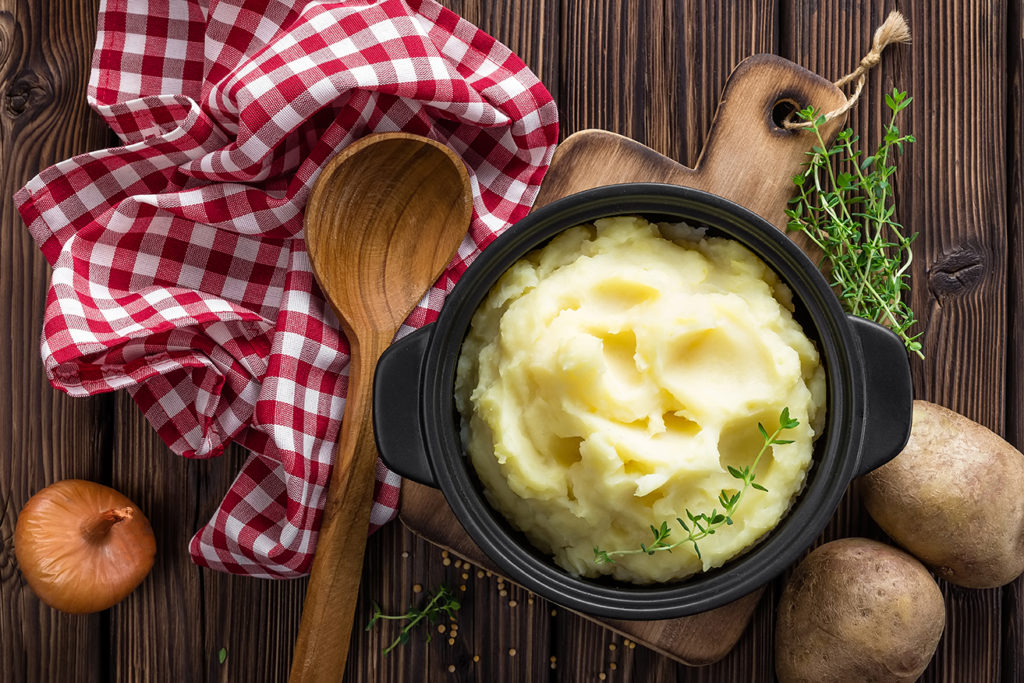 Olive Oil and Herb Smashed Potatoes